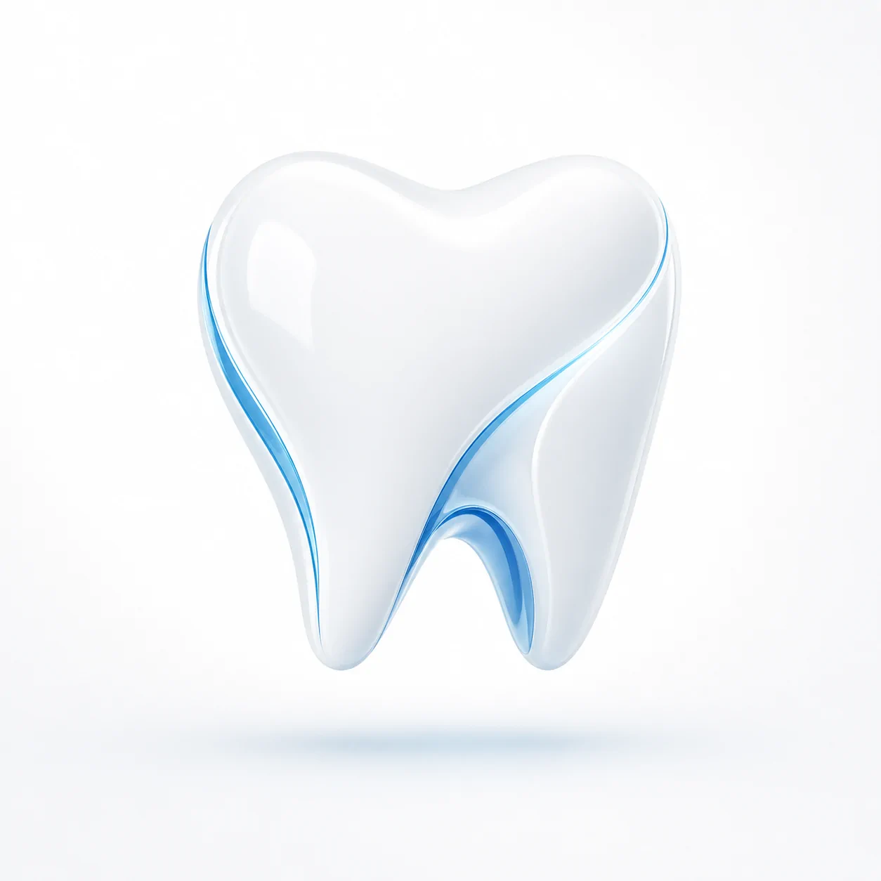 Diente sano y brillante